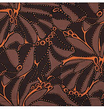 Pamučni saten Etno | tanji | smeđa | 100%CO