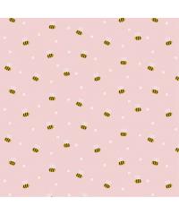 Verhees Puplin Pčele | svetlo roze | 100%CO 08574.001