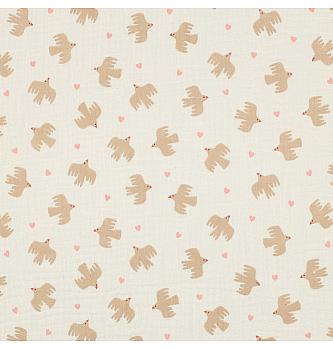 GOTS Tetra Ptice | prirodna | 100%CO