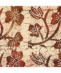 Verhees Viskozna tkanina Batik Bilje | smeđa | 100%VI 03534.001