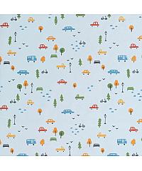 Nooteboom Puplin Auti i stabla | svetlo plava | 100%CO 19741.002