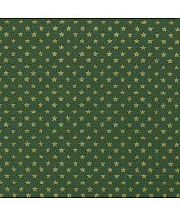 Nooteboom Puplin Božićne zvezdice | metalik | zelena | 100%CO 20704.025