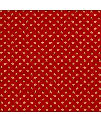 Nooteboom Puplin Božićne zvezdice | metalik | crvena | 100%CO 20704.015