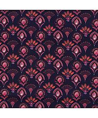 Verhees Puplin Cvetni uzorci | tamnoplava | digitalna štampa | 100%CO 05706.003