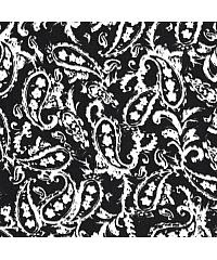 Nooteboom Saten Silk touch Paisley | crna | 100%PL 22029.069