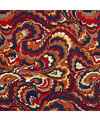 Nooteboom Saten Silk touch Apstraktno | temnocrvena | 100%PL 22028.016