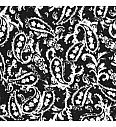 Saten Silk touch Paisley | crna | 100%PL