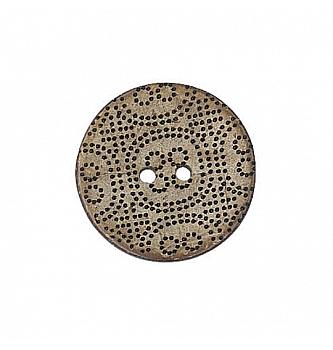 Dugme Ornamenti | kokos | 2 rupice | 28