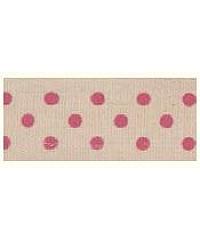 BOWTIQUE Ukrasna traka | roze tačkice | 15mm x 5m VR15.083