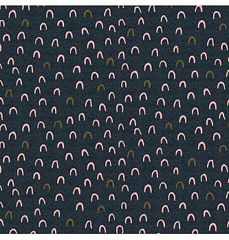 Žersej sa gliterom Loki | indigo melanž | 60%CO / 35%PL / 5%EL