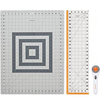 Patchwork komplet: podloga A2,nož 45mm i ravnalo 15x60 cm