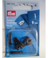 PRYM Kopče za pantalone | metalne | crne | 9mm 265223