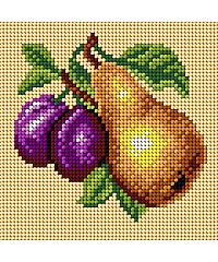ORCHIDEA Goblen kruška i šljive | 15x15cm 2888D