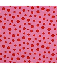 Verhees Puplin Tačke | roze | 100%CO 04310.028