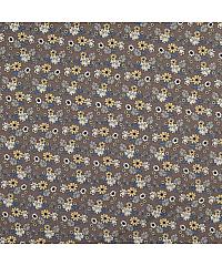 Hemmers Puplin Mini cvetovi | sivosmeđa | 100%CO 210124.0011