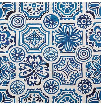 Puplin Mediteranski ornament | plava | digitalna štampa | 100%CO