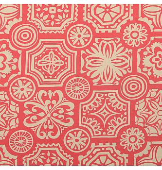Puplin Mediteranski ornament | roze | digitalna štampa | 100%CO