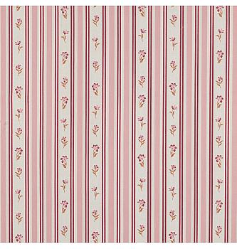 Puplin Romantične pruge | roze | 100%CO
