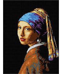 ORCHIDEA Goblen set Devojka sa bisernom minđušom  | Jan Vermeer | 27,5 x 36,5cm M2150