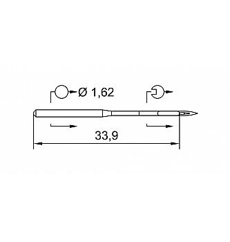 Industrijske igle SCHMETZ | Standard 1738(A) | 100 | 10 kom