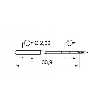 Industrijske igle SCHMETZ | 134(R) SERV7 | 90 | 10 kom