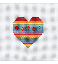 Goblen set Srce | pokrstice | 10x10cm