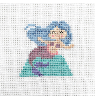 Goblen set Morska sirena | pokrstice | 10x10cm