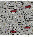 Deblji futer Vatrogasci | siva melanž | 60%CO / 40%PL