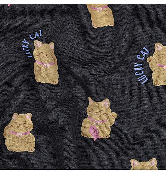 Deblji futer Lucky cat | tamnoplava | 60%CO / 40%PL