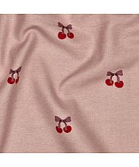 Verhees Flanel Trešnjice | puder roze | 100%CO 02110.008