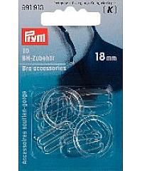 PRYM Dodatak za ukrštanje bretela | 18mm | providne | 10 kom 991913