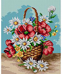 ORCHIDEA Goblen Korpa sa poljskim cvećem | 24x30cm 2354H