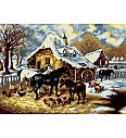 Goblen Farma zimi | John Frederick Herring | 50x70cm