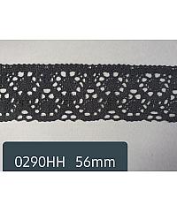 ČIP BOHINJ Heklana / Idrijska čipka | pamuk | crna | 48mm 0290HH