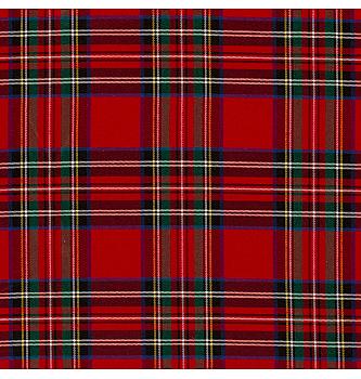 Tkanina za kostime Škotski karo | crvena | 80%PL / 18%VI / 2%EL