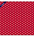 Puplin sa premazom Zvezdice | crvena | 80%CO / 20%PC