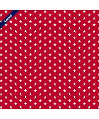 Verhees Puplin sa premazom Zvezdice | crvena | 80%CO / 20%PC C4955.004