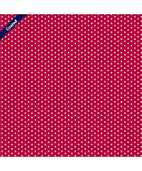 Verhees Puplin sa premazom Mini zvezdice | crvena | 80%CO / 20%PC C4962.004