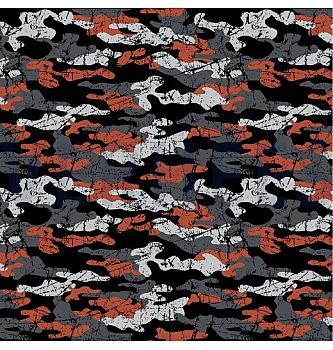 Futer Kamuflaža | crna/narandžasta | 95%CO / 5%EL
