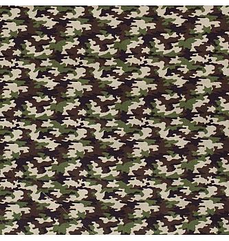 Puplin Kamuflaža | zelena | 100%CO