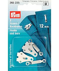 PRYM Kopče za pantalone | srebrne | 12mm 265225