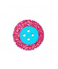 CSE Dugme Šareni rub | 4 rupice | 38 911020.038