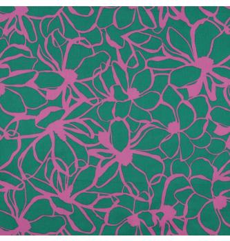 Pamučni saten Magnolija | tanji | tamnozelena | 100%CO