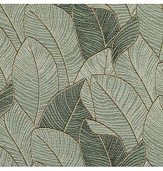 Žakard Tropsko lišće | sivozelena | 80%PL / 20%CO