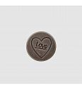 Dugme metalno Love | 17mm