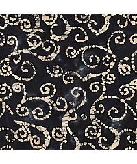 Verhees Puplin Batik Spirale | crna | 100%CO 03520.001