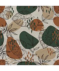 Nooteboom Deko pamuk Lišće | digitalna štampa | 56%CO / 22%RCO / 22%RPL 01935.028