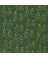 Nooteboom Puplin Božićna šuma | metalik | zelena | 100%CO 20705.025