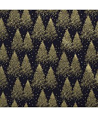 Nooteboom Puplin Božićna šuma | metalik | plava | 100%CO 20705.008