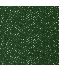 Nooteboom Puplin Božićne tačkice | metalik | zelena | 100%CO 20702.025
